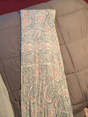 The Limited Pink & Brown Paisley Maxi Skirt